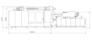 Injection molding machine engineering dimensions