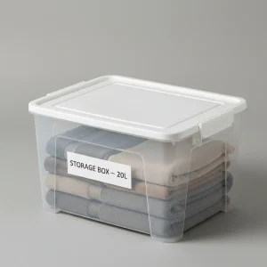20L Plastic Storage Box with Lid