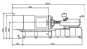 350-ton horizontal injection molding machine,
