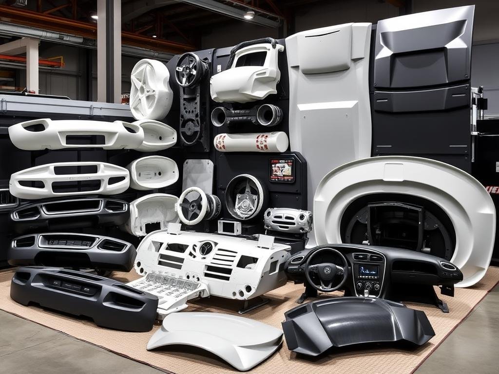 Automotive components produced on a 4,000-Ton Injection Molding Machine Automotive components produced on a 4,000-Ton Injection Molding Machine