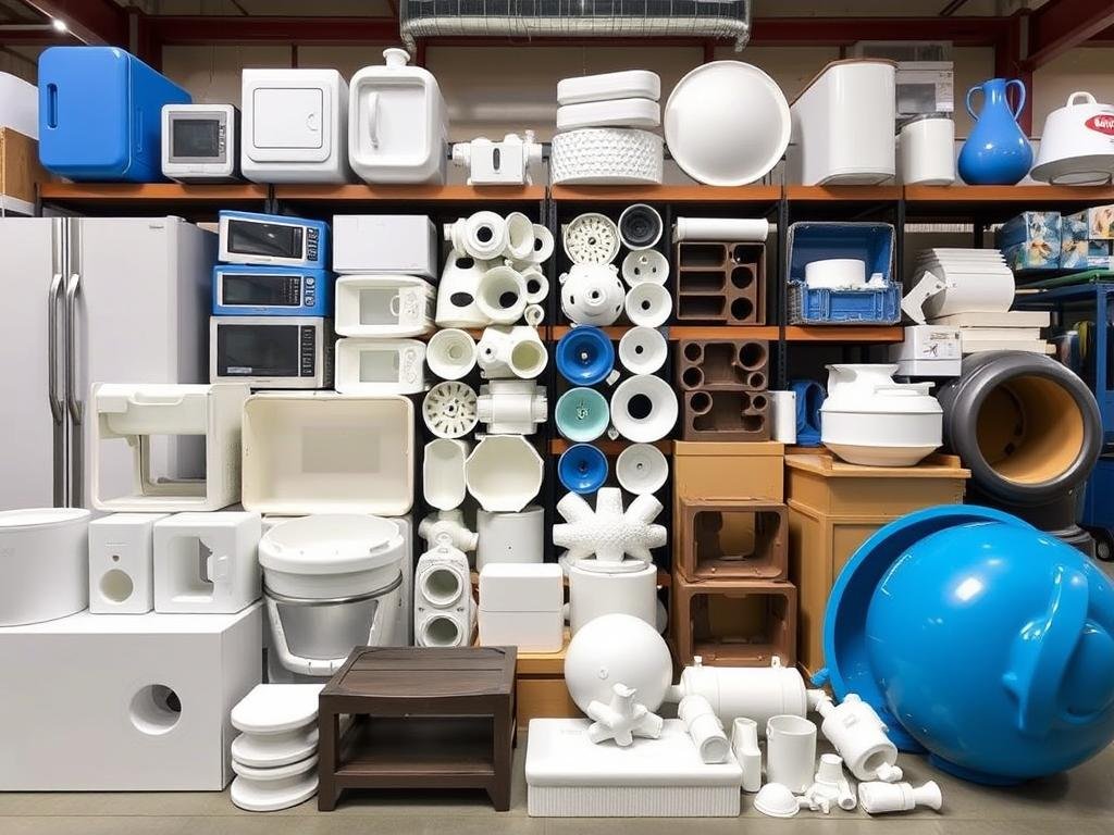 Consumer products produced on a 4,000-Ton Injection Molding Machine Consumer products produced on a 4,000-Ton Injection Molding Machine