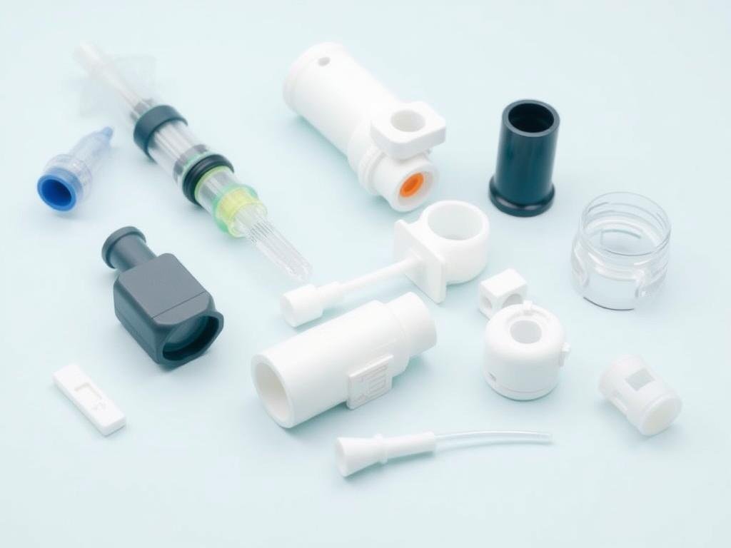 Medical devices manufactured using injection molded plastic pellets