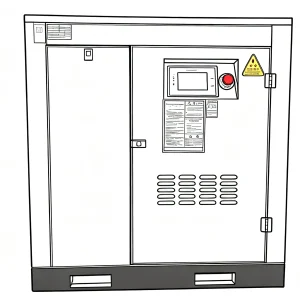 Rotary screw compressor for injection molding