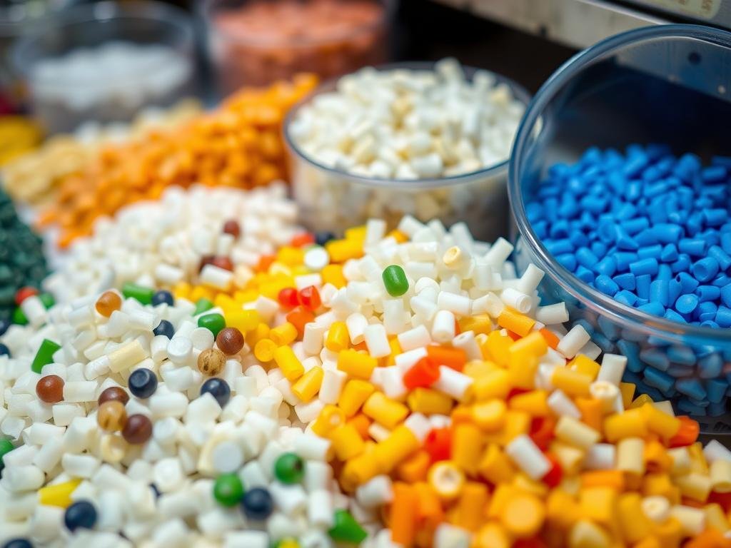 Various plastic materials processed by a 1200-ton injection molding machine